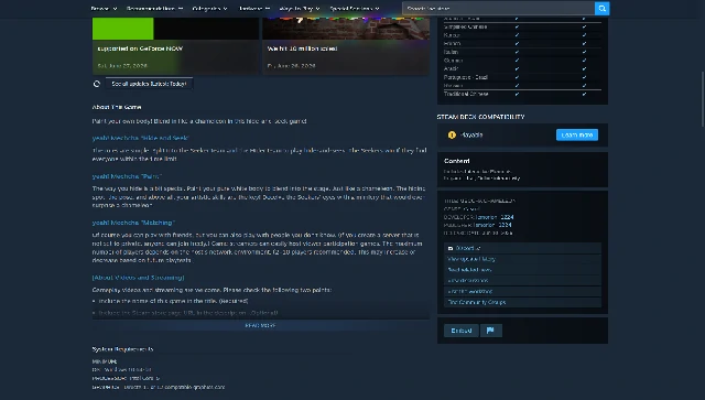 Language and platform table